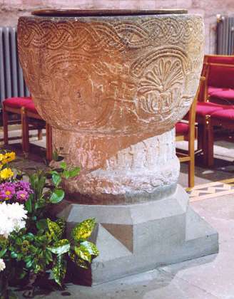 Brecon Cathedral - font