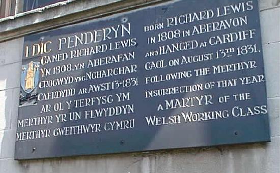 Dic Penderyn plaque