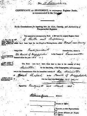 Baptism certificate